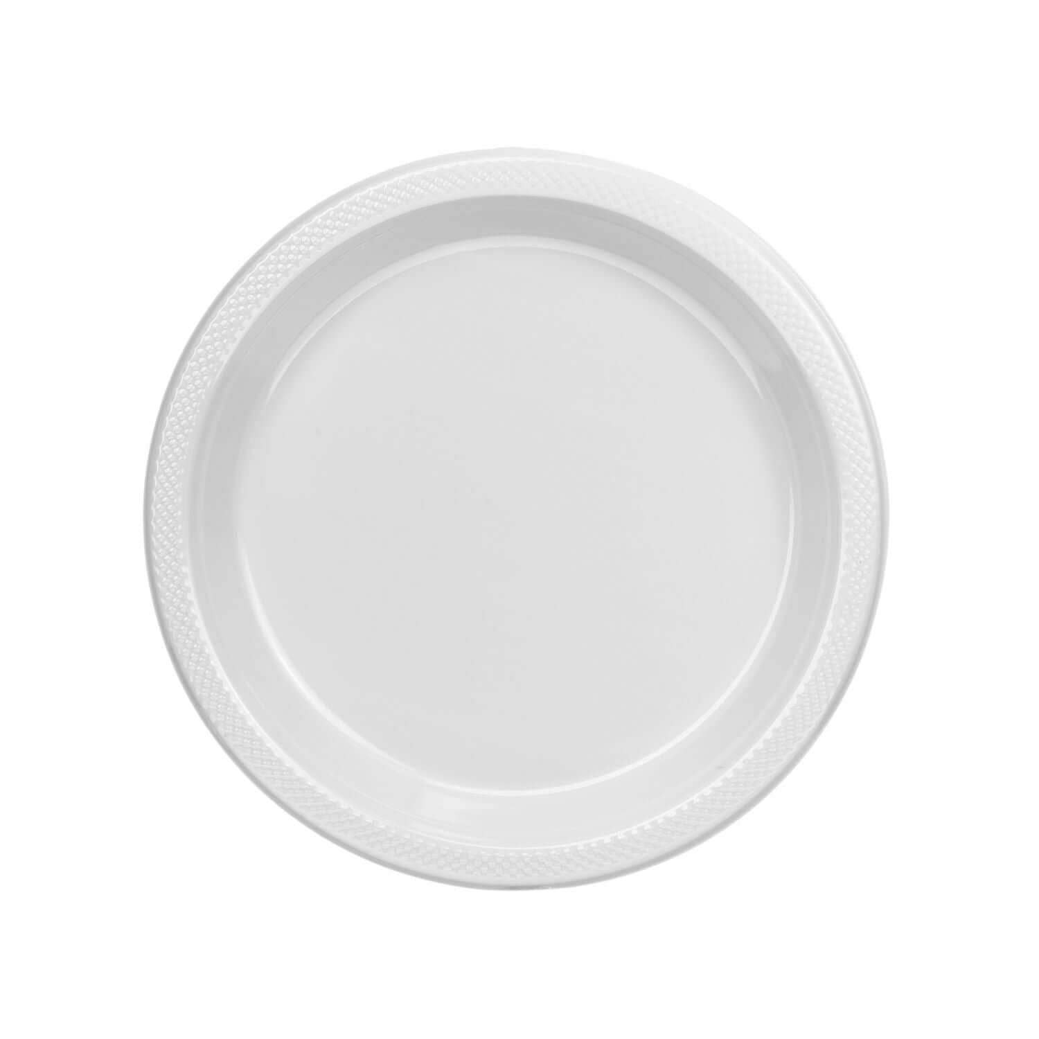 7" | White Plastic Plates | 600 Count - Yom Tov Settings