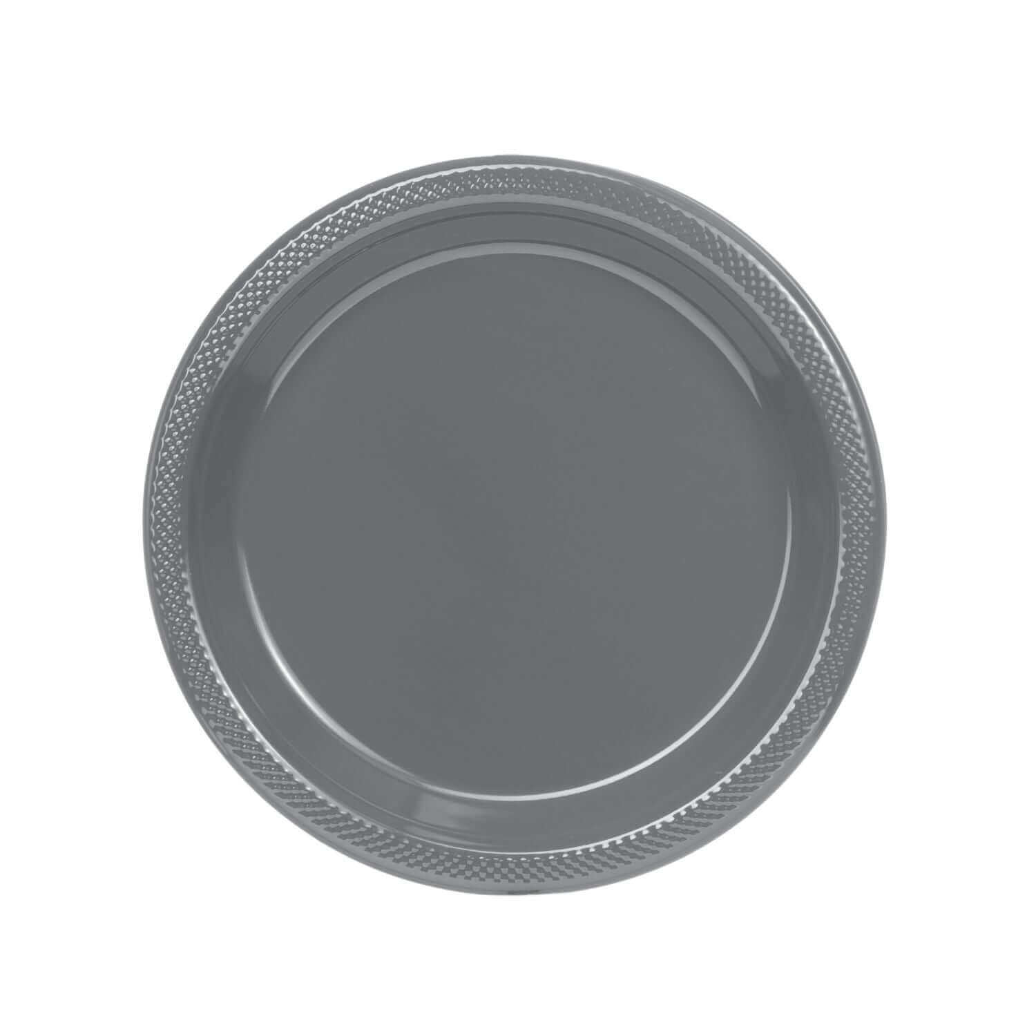 7" | Silver Plastic Plates | 600 Count - Yom Tov Settings