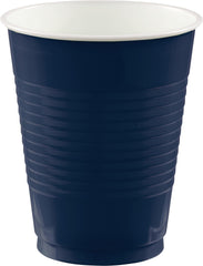 True Navy Plastic Cups, 18 oz, 50-ct - Pack of 6