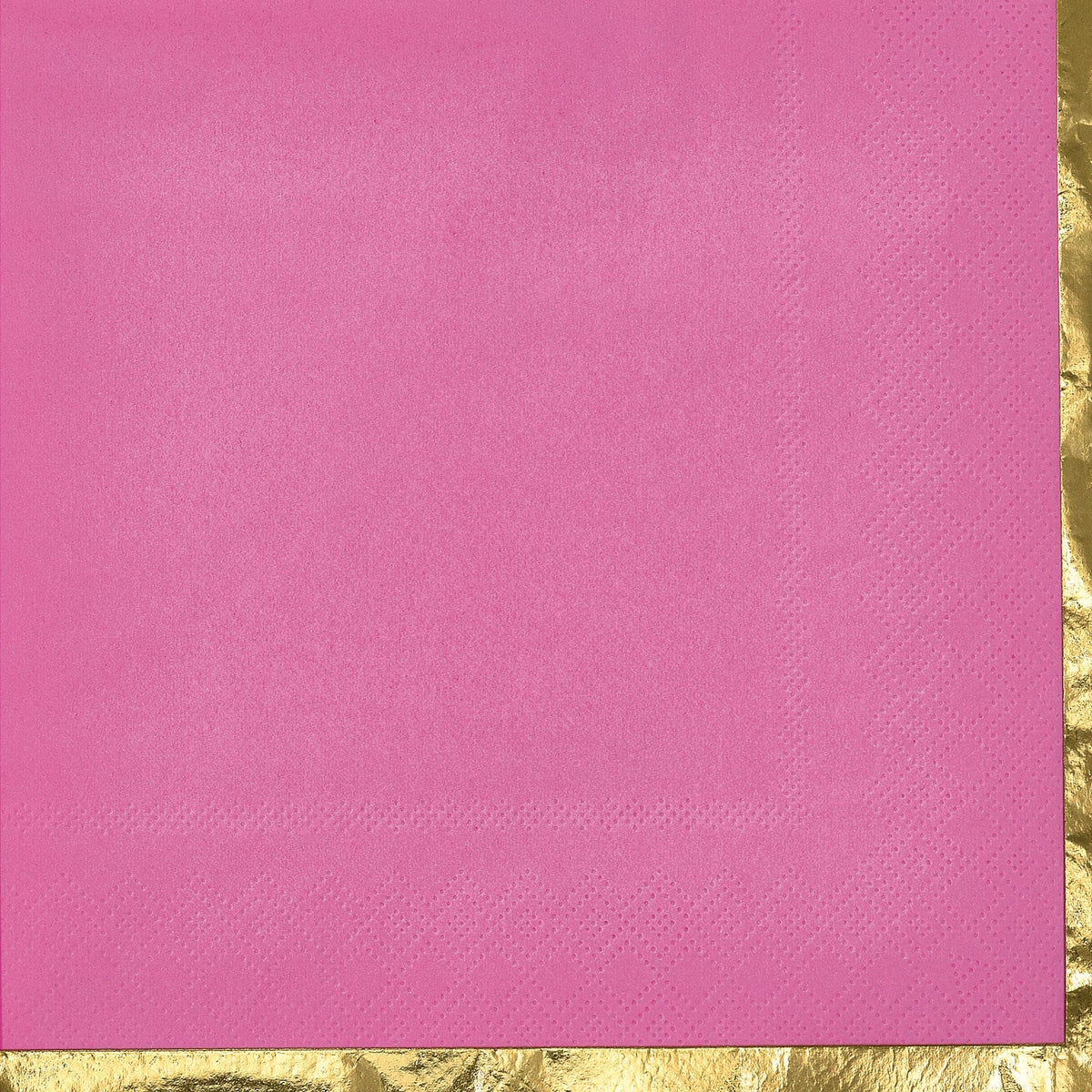Bright Pink Luncheon Napkins with Hot Stamp, 16-ct - Case of 72