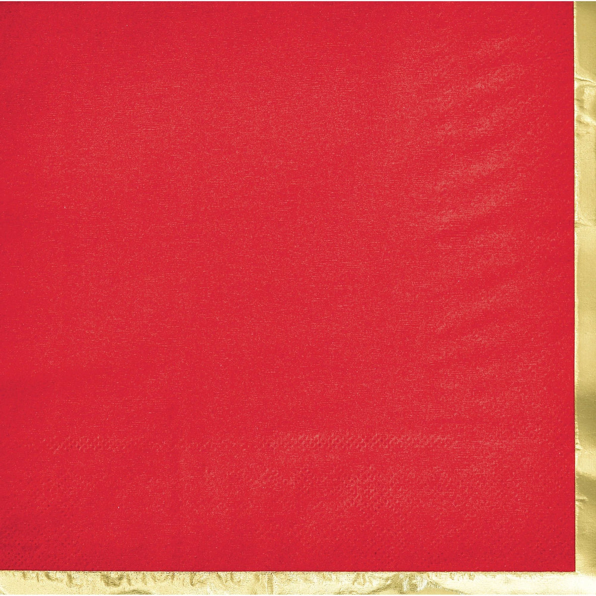 Vibrant Red Hot Stamped Luncheon Napkins, 16-ct - Case of 72