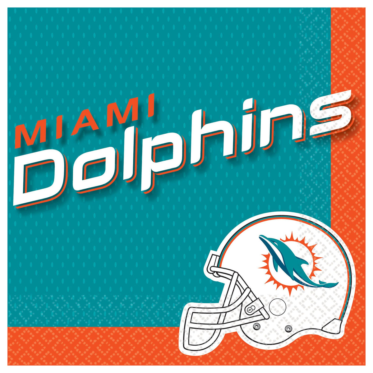 Miami Dolphins NFL Luncheon Napkins, 16-ct - Pack of 2