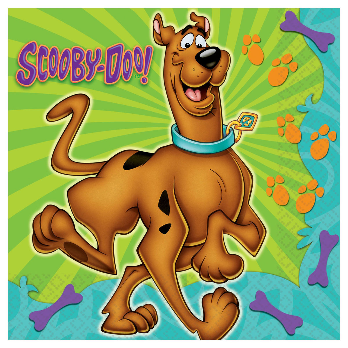 Scooby-Doo Lunch Napkins - Kids Birthday Party Supplies, 16-ct - Pack of 2