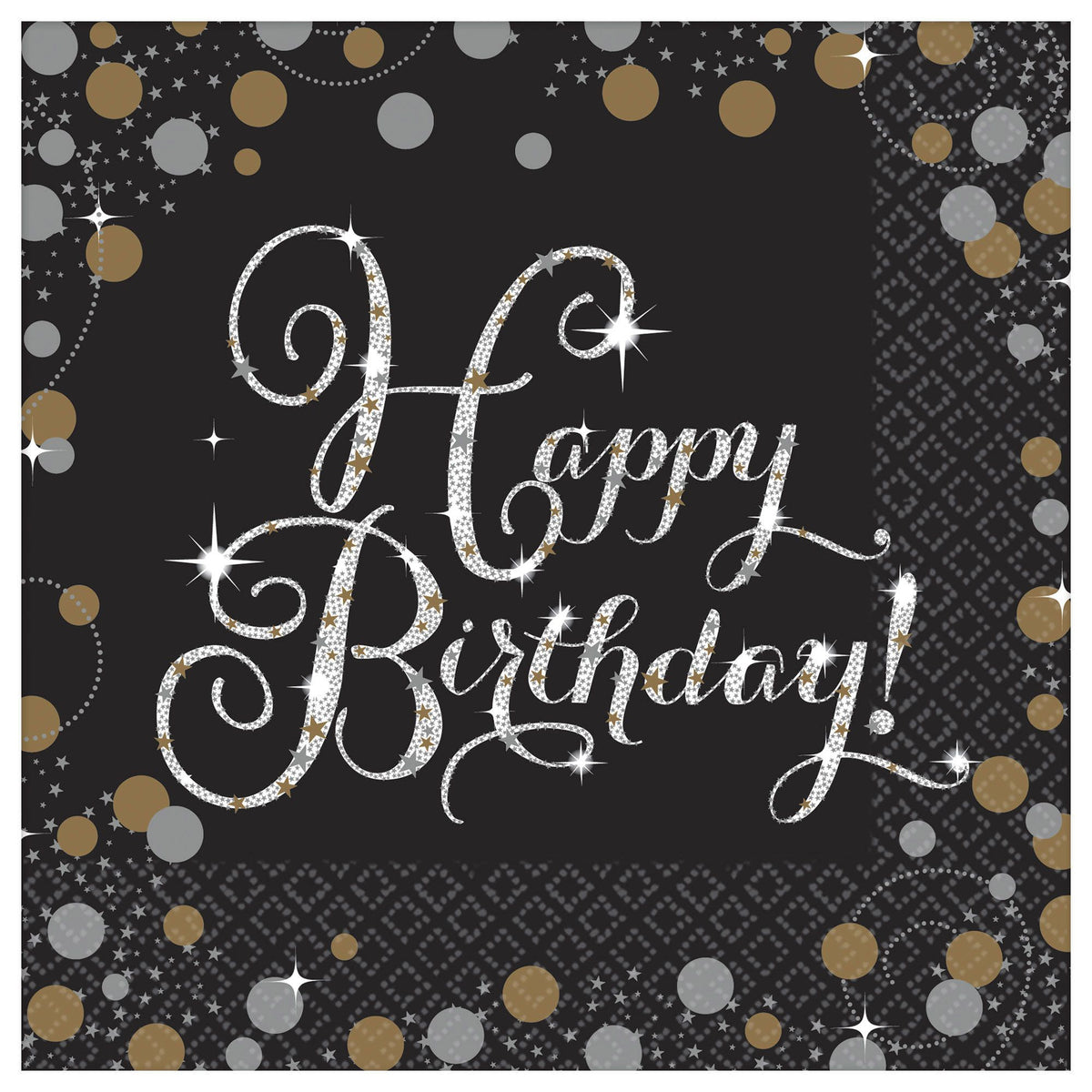 Sparkling Birthday Luncheon Napkins, 16-ct - Pack of 2