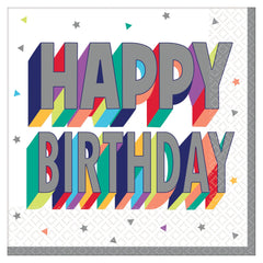 Here's to Your Birthday Lunch Napkins, 16-ct - Pack of 12