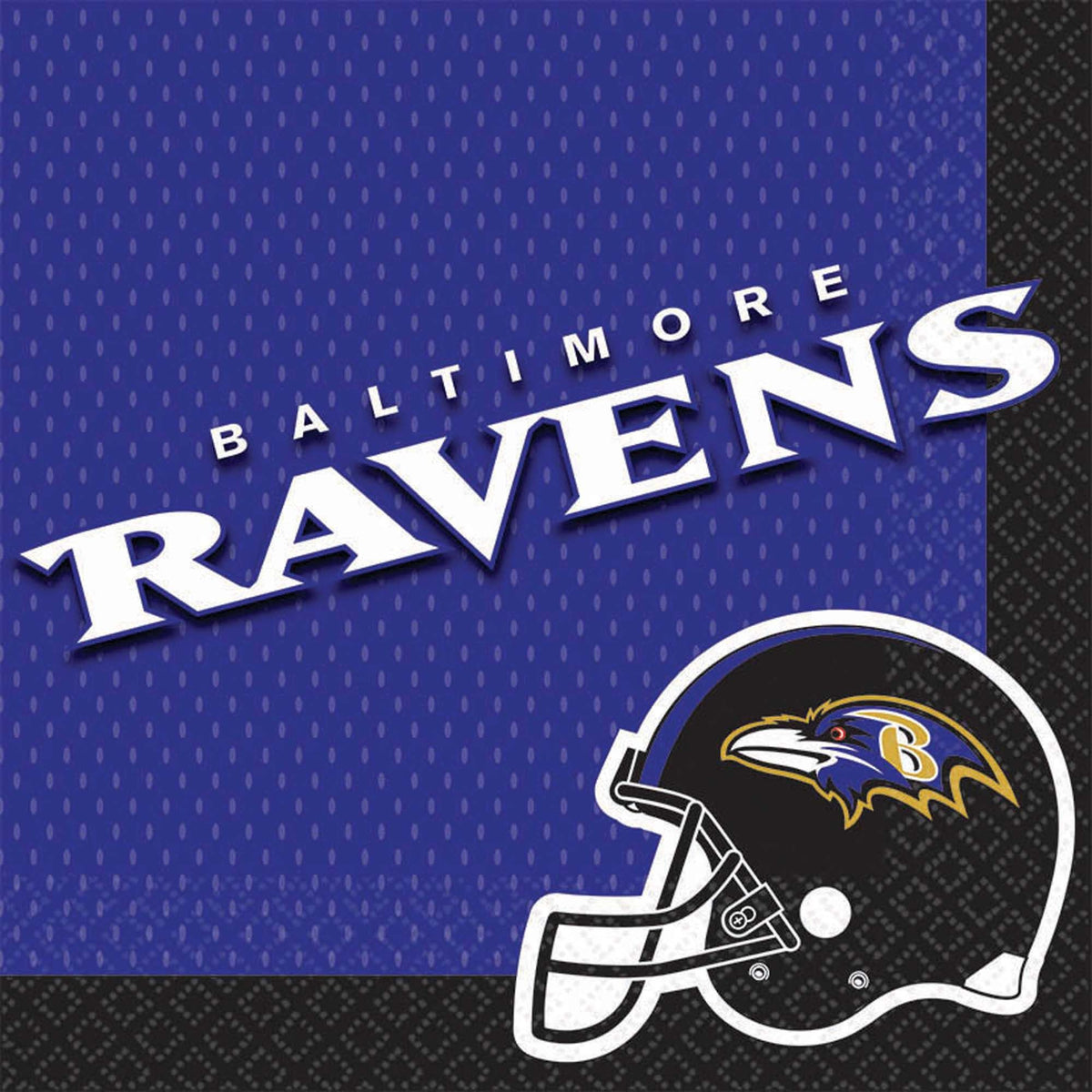Baltimore Ravens NFL Luncheon Napkins, 16-ct - Case of 72