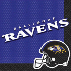 Baltimore Ravens NFL Luncheon Napkins, 16-ct - Case of 72