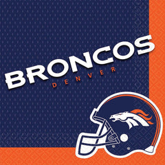 Denver Broncos NFL Luncheon Napkins, 16-ct - Case of 72
