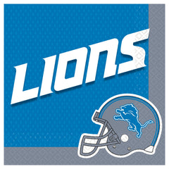 Detroit Lions NFL Lunch Napkins, 16-ct - Pack of 6