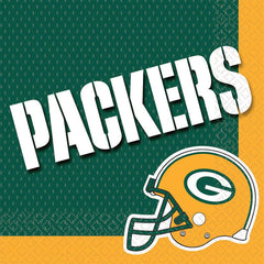Green Bay Packers NFL Lunch Napkins - Pack of 6
