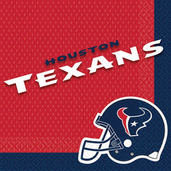 Houston Texans NFL Luncheon Napkins, 16-ct - Pack of 6