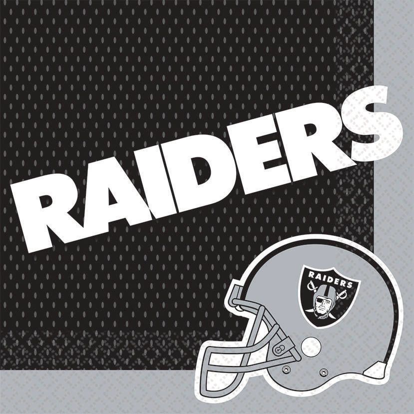 NFL Las Vegas Raiders Luncheon Napkins, 16-ct - Pack of 2