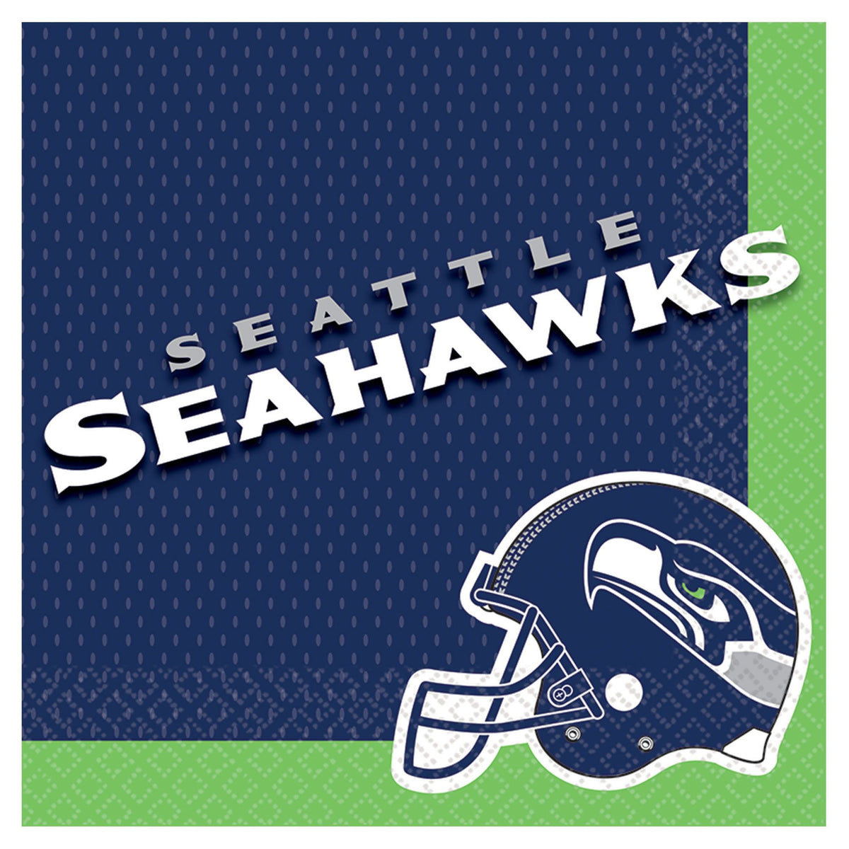 Seattle Seahawks NFL Luncheon Napkins, 16-ct - Pack of 2