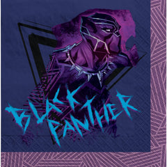 Marvel Black Panther Lunch Napkins, Blue/Purple, 6.5-inch, 16-ct - Pack of 2