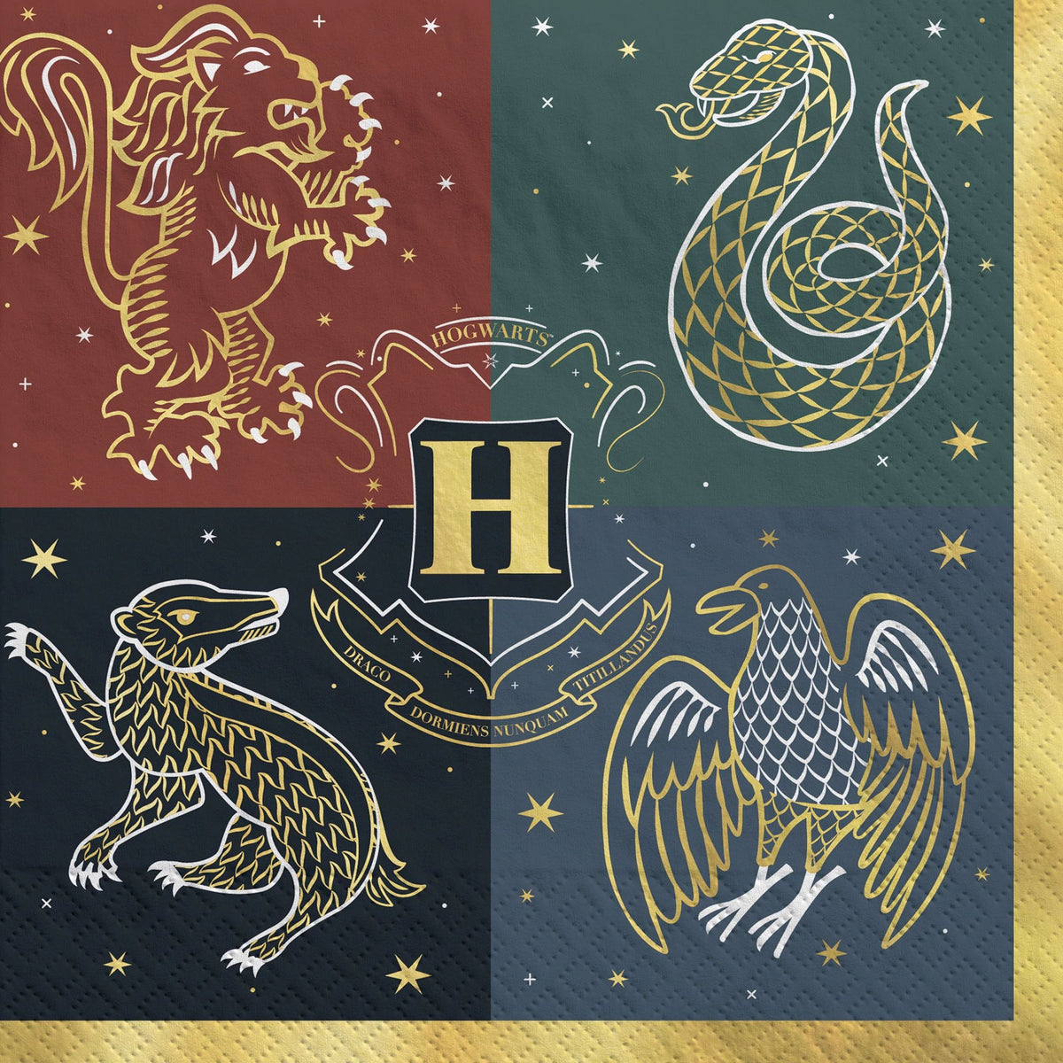 Harry Potter Lunch Napkins, 6.5 inch, 16-ct - Pack of 6