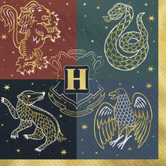 Harry Potter Lunch Napkins, 6.5 inch, 16-ct - Pack of 6