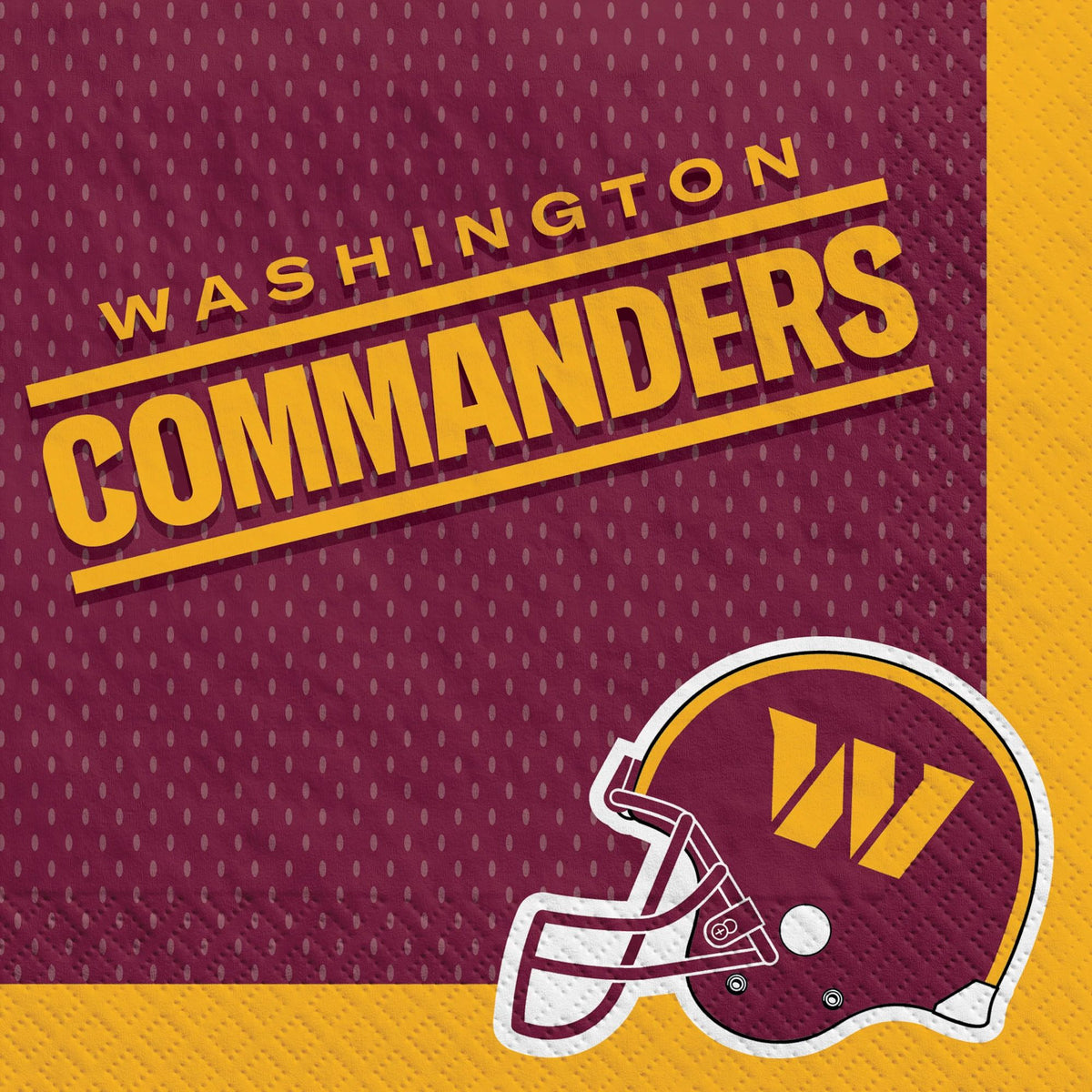 Washington Commanders NFL Luncheon Napkins, 16-ct - Case of 72