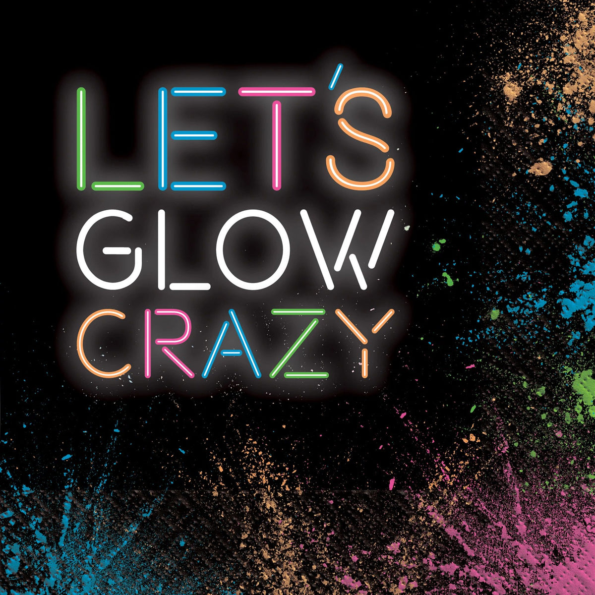 Let's Glow Crazy Luncheon Napkins, 16-ct - Pack of 6