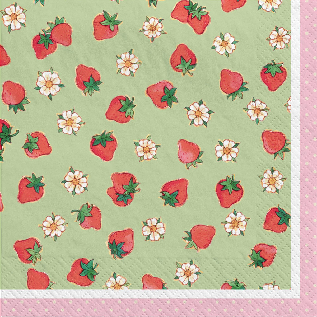 Strawberry Shortcake Birthday Luncheon Napkins, 16-ct - Pack of 6