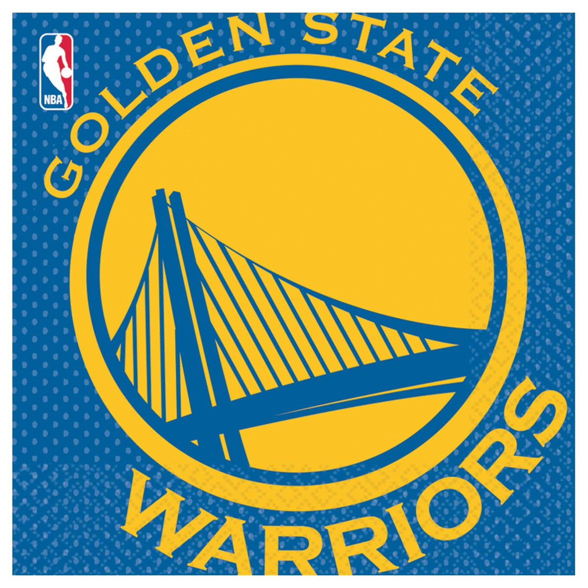 Golden State Warriors Lunch Napkins, 16-ct - Case of 72
