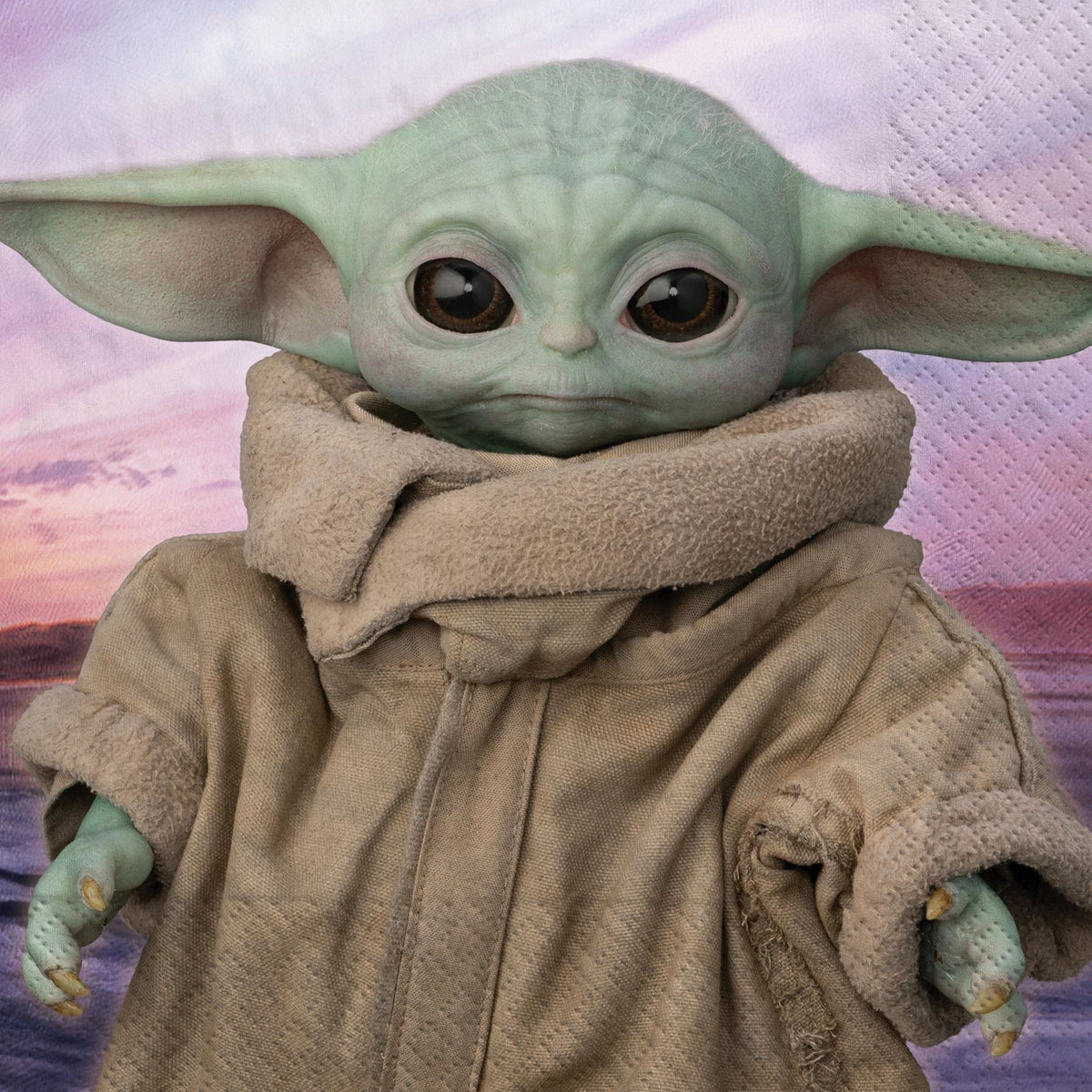 Star Wars The Mandalorian Baby Yoda Lunch Napkins, 6.5-inch, 16-ct, 2-ply - Pack of 6