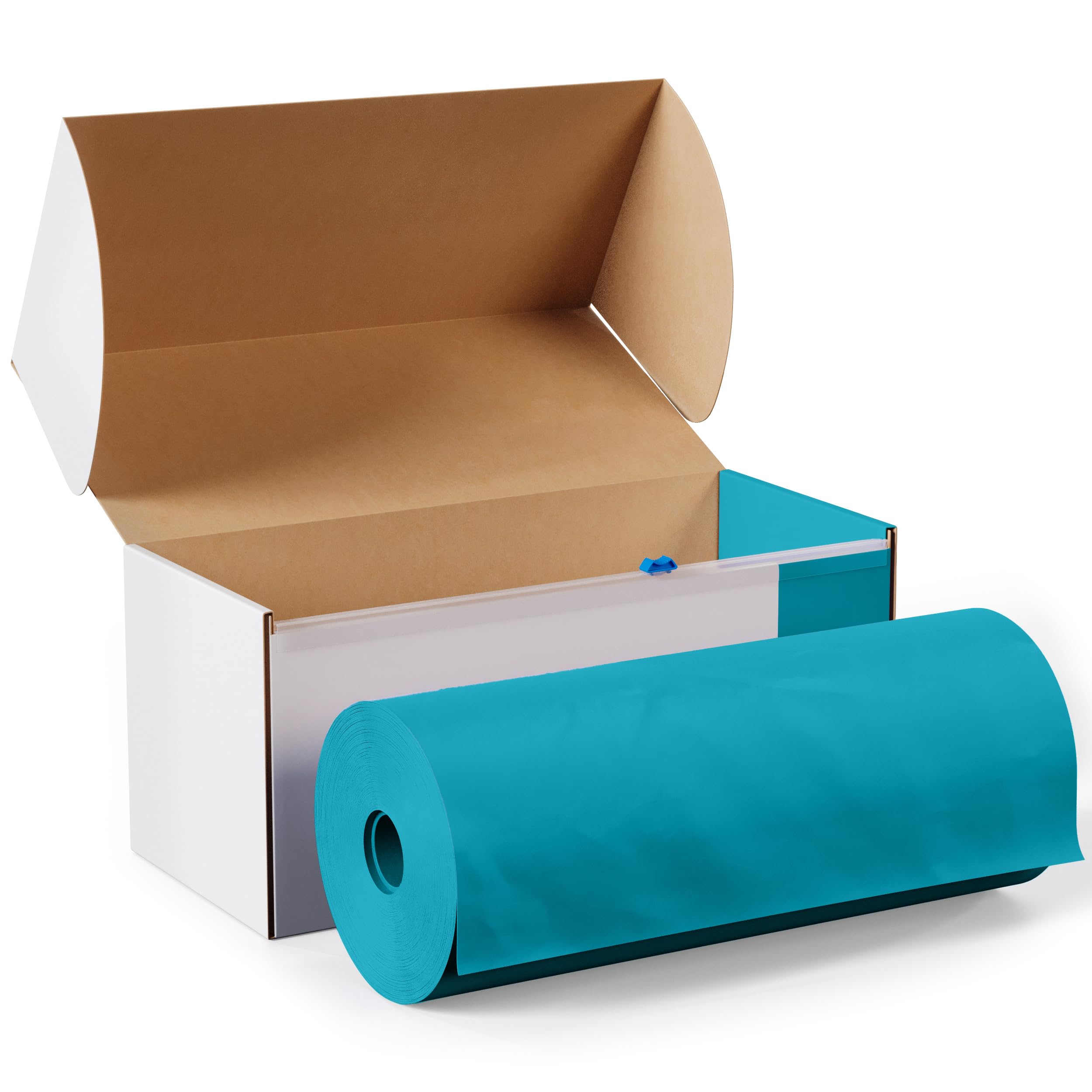 54 In. x 100 Ft. Cut To Size Turquoise Table Roll