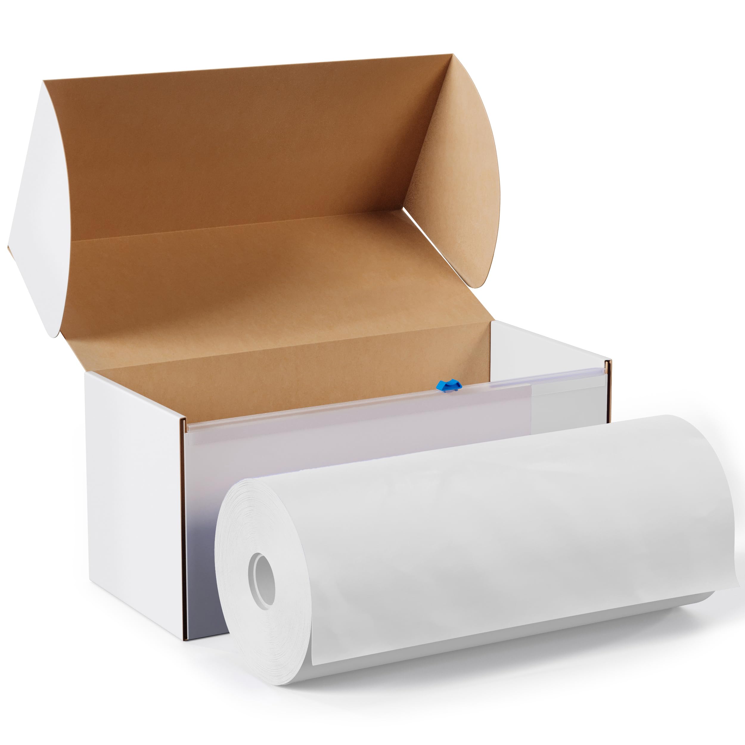 54 In. x 300 Ft. Cut To Size White Plastic Table Rolls | 4 Pack