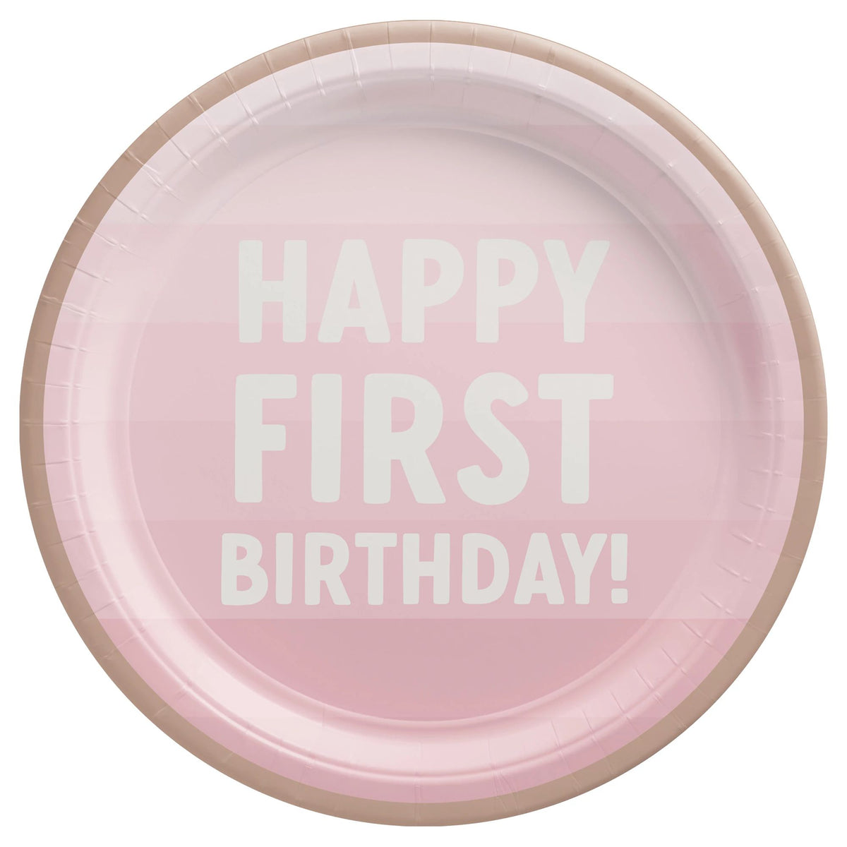 Baby's First Birthday 7-inch Round Paper Plates, 8-ct - Pack of 6