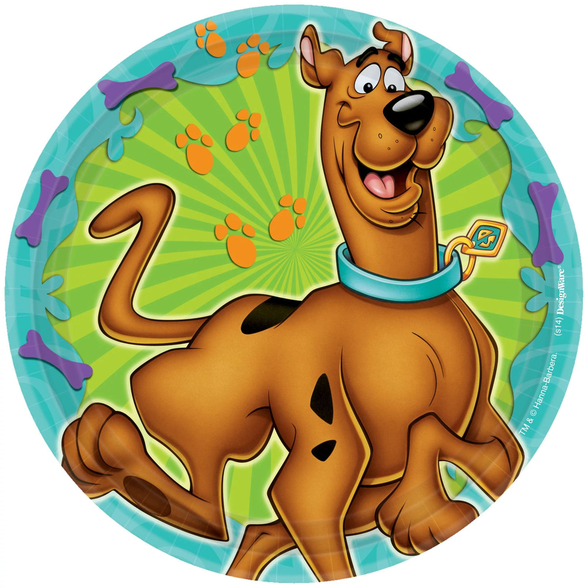 Scooby-Doo 7-inch Round Paper Plates - Kids Birthday Party Tableware, 8-ct - Pack of 6
