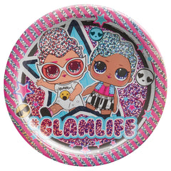 L.O.L. Surprise! Glamlife Dessert Paper Plates, 7-inch, 8-ct - Pack of 6