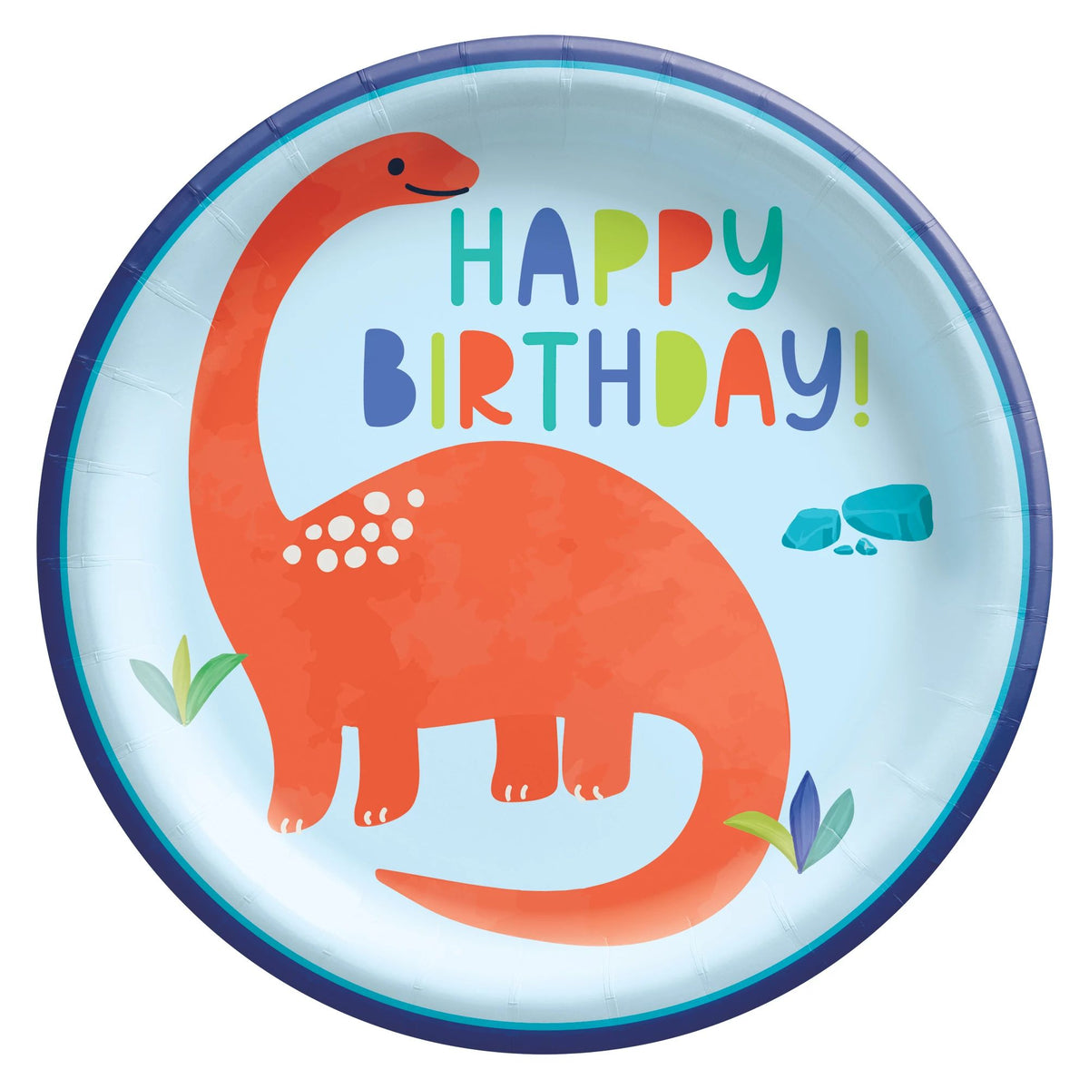 Dino-Mite Birthday Paper Plates - 6.75-inch (8 Count) - Pack of 2