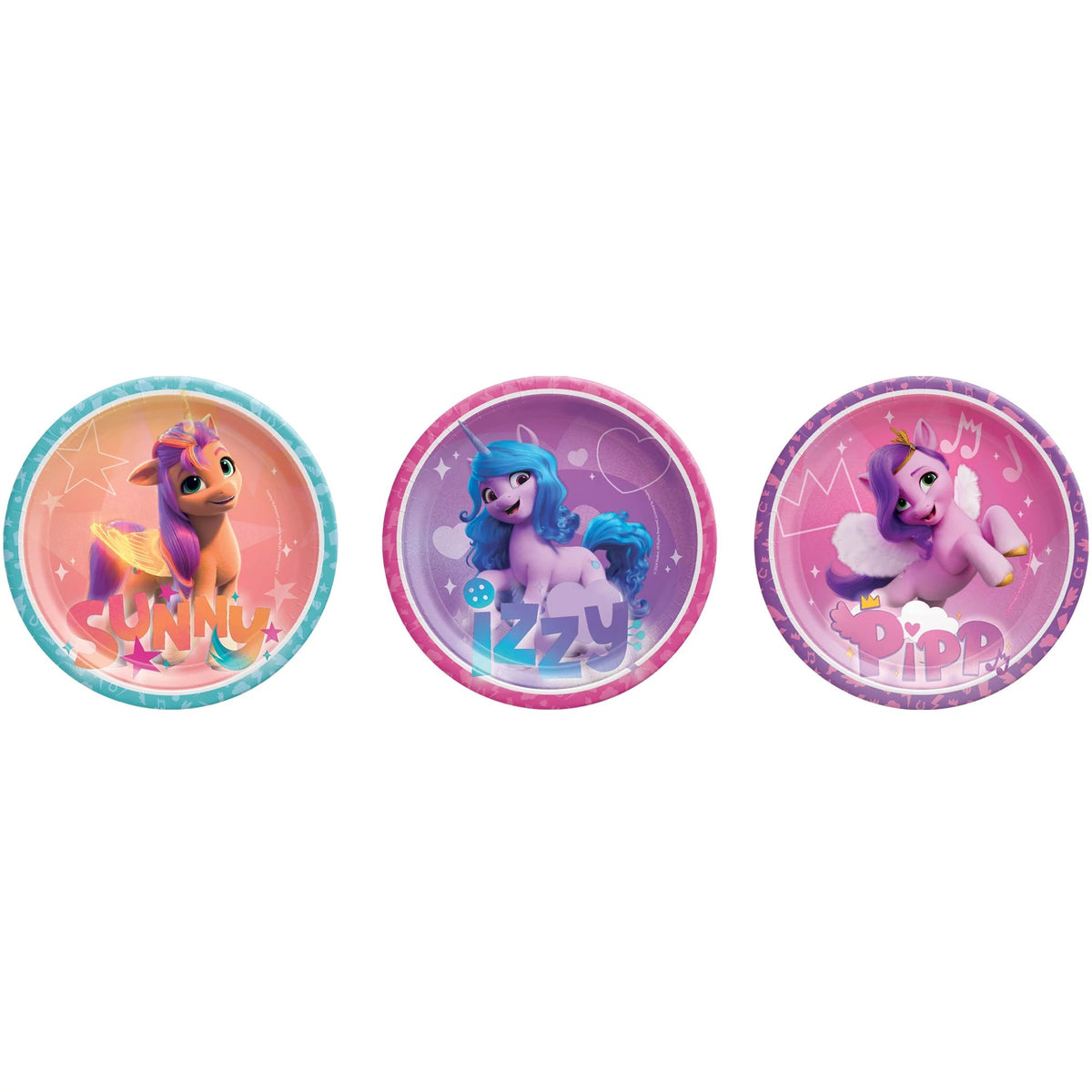 My Little Pony 7-inch Round Paper Plates - 8-ct - Pack of 6