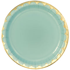 Leaf Green Willow 10-inch Round Paper Plates, 8-ct - Case of 48