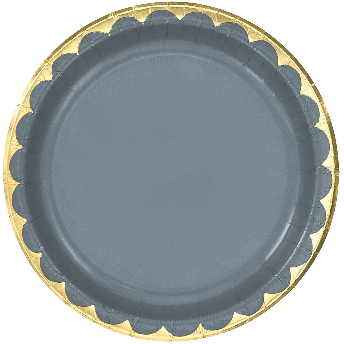 Elegant Silver 6.75" Round Paper Plates | 96 Count