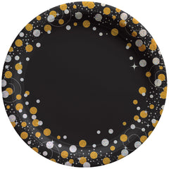 Celebrate Sparkle 9-inch Prismatic Birthday Paper Plates, 8-ct - Case of 48