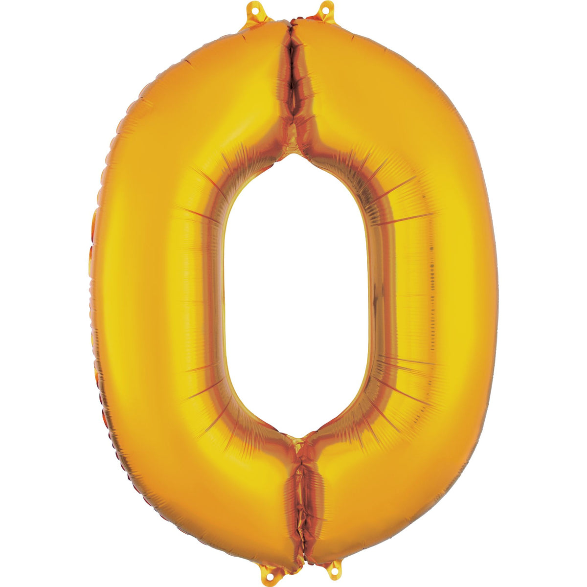 Gold Number 0 Foil SuperShape Balloon - Pack of 5