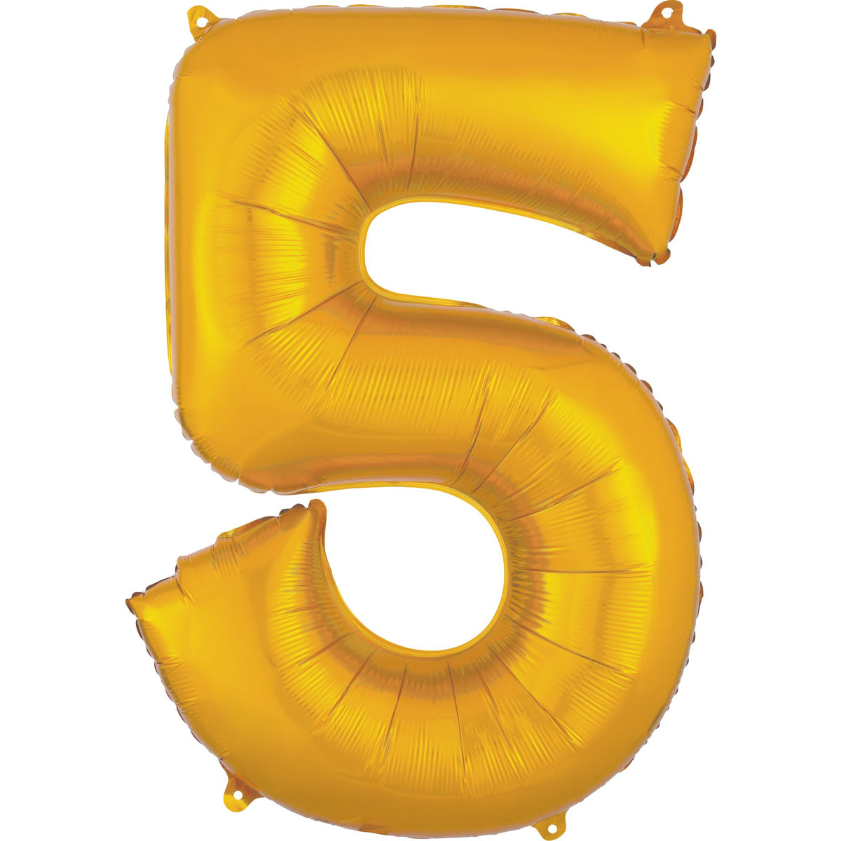 Gold Number 5 Foil Supershape Balloon - Case of 50