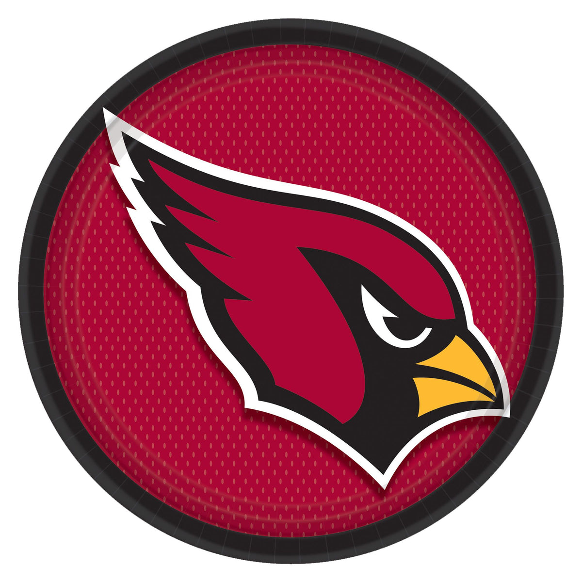 Arizona Cardinals 9-inch Round Paper Plates - NFL Party Supplies, 18-ct - Case of 48