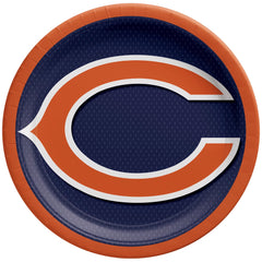 Chicago Bears 9-inch Round Paper Plates, 8-ct - Pack of 6