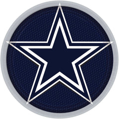 Dallas Cowboys 9-inch Round Paper Plates, 8-ct - Case of 72