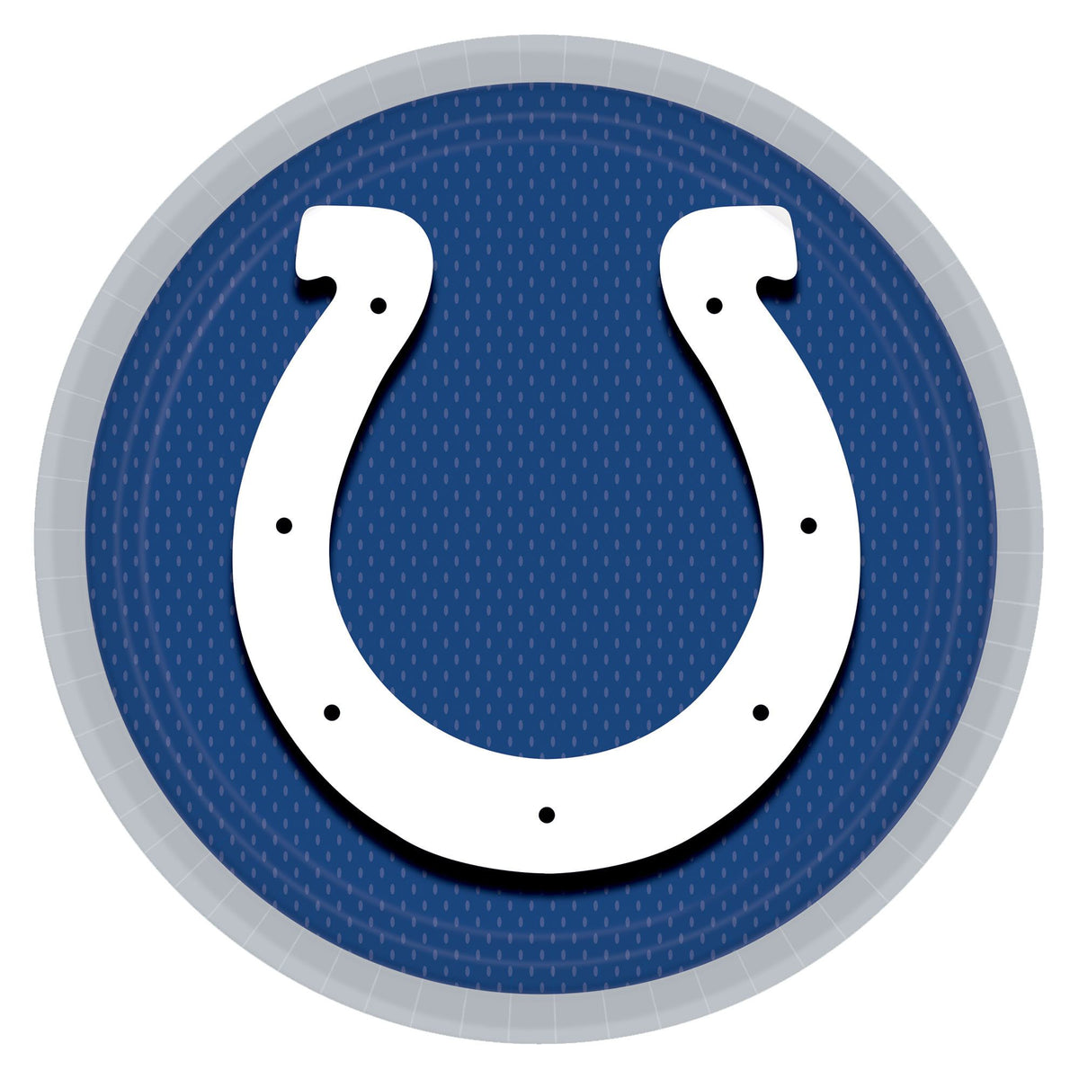 Indianapolis Colts 9-inch Round Paper Plates, 8-ct - Pack of 6