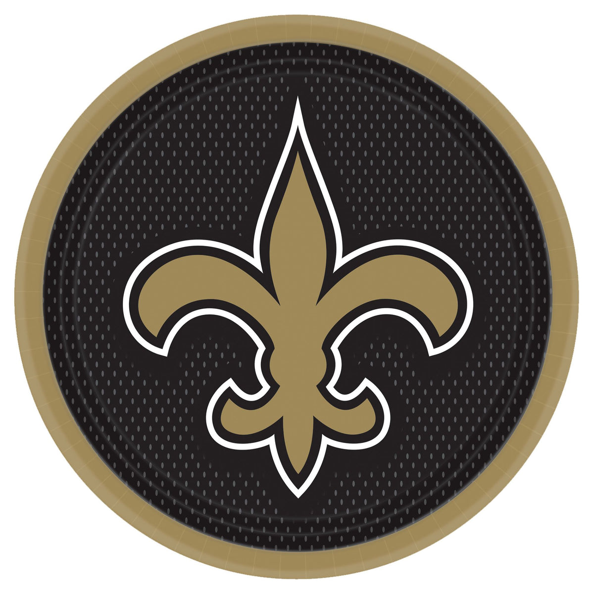 New Orleans Saints 9-inch Round Paper Plates, 8-ct - Case of 72