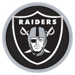 Las Vegas Raiders 9-inch Round Paper Plates, 8-ct - Pack of 6