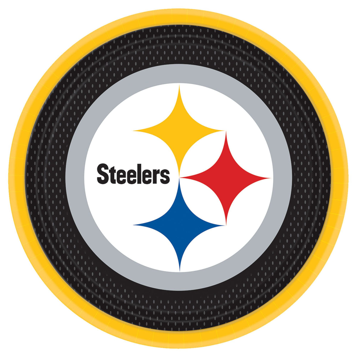 Pittsburgh Steelers 9-inch Round Paper Plates, 8-ct - Pack of 2