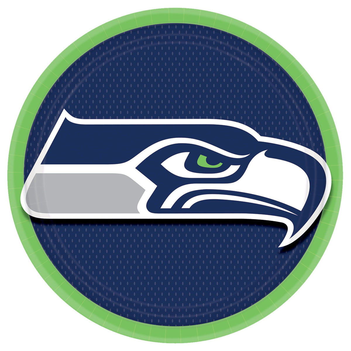 Seattle Seahawks 9-inch Round Paper Plates, 8-ct - Pack of 2