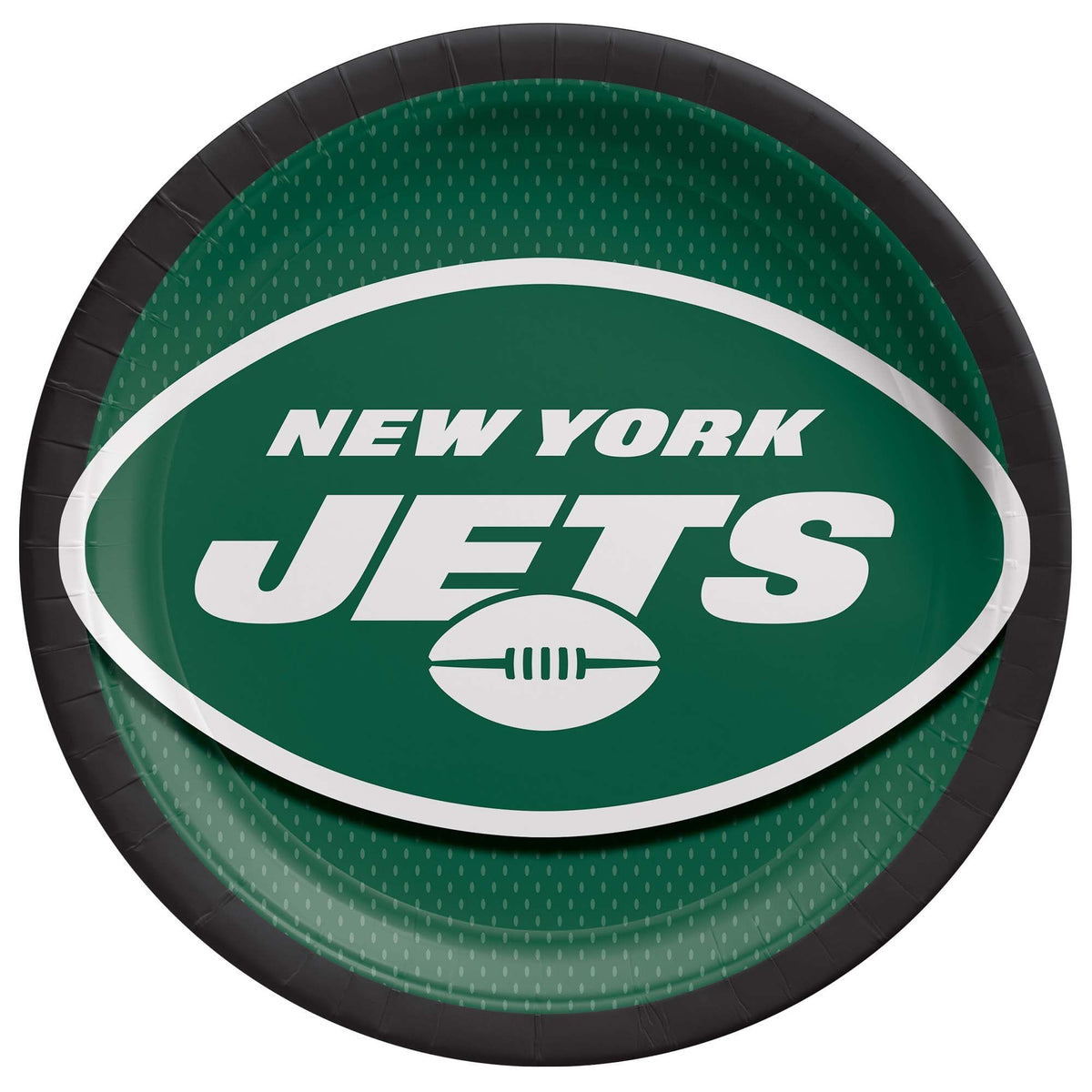 New York Jets 9-inch Round Paper Plates, 8-ct - Pack of 2