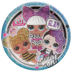 L.O.L. Surprise! Glam Round Paper Lunch Plates, 9-inch, 8-ct - Pack of 6