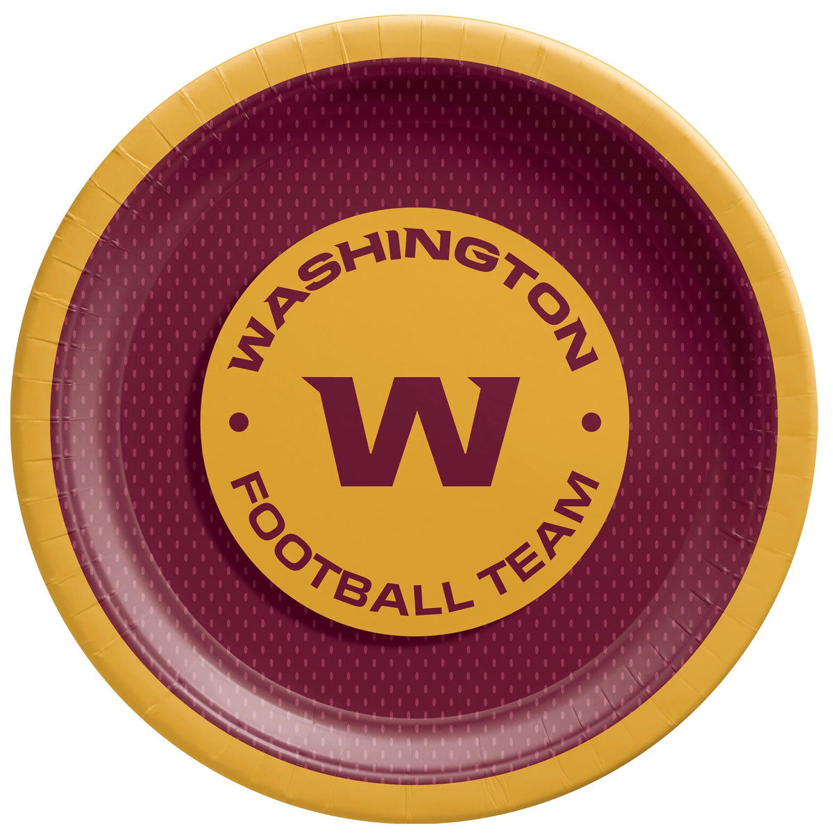 Washington Football Team 9-inch Round Paper Plates, 8-ct - Pack of 6