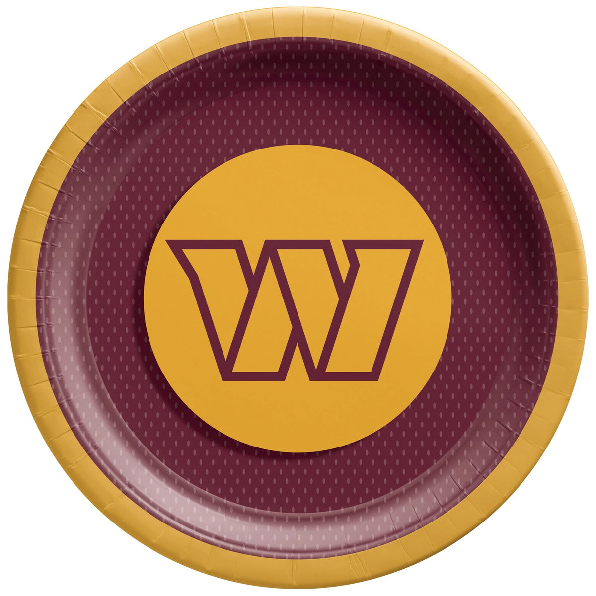 Washington Commanders 9-inch Round Paper Plates, 8-ct - Pack of 2