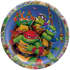 Teenage Mutant Ninja Turtles Paper Lunch Plates, 9-inch, 8-ct, Green/Blue - Case of 72